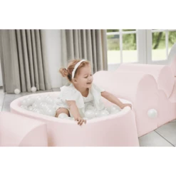 KIDKII Lux Ball Bath Imitation Leather Oud Roze -Randwinkel Voor Kinderen kidkii lux ball bath imitation leather oud roze a375350 3