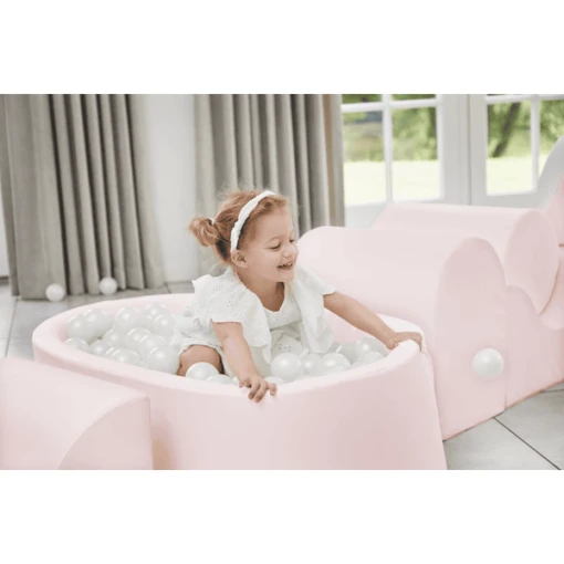 KIDKII Lux Ball Bath Imitation Leather Oud Roze - Afbeelding 4