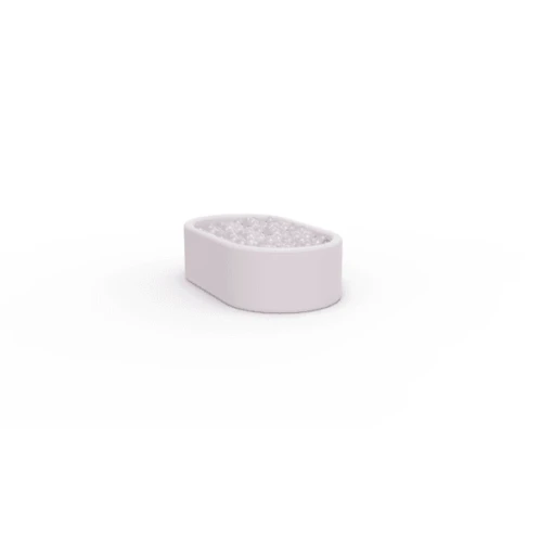KIDKII Lux Ball Bath Imitation Leather Oud Roze
