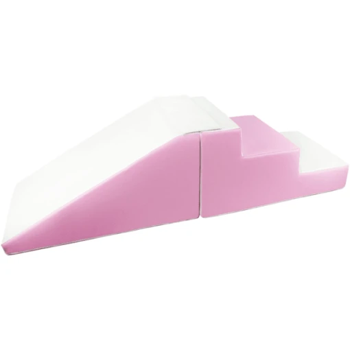 KIDKII Trap En Glijbaan Kunstleer Oud Roze - Afbeelding 5