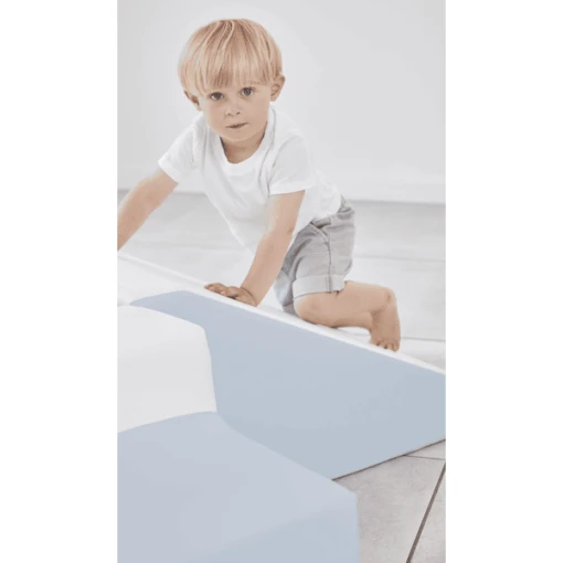 KIDKII Trap En Schuif Imitatieleer Blauw - Afbeelding 3