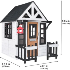 Kidkraft ® Speelhuis Bungalow Aan Het Meer -Randwinkel Voor Kinderen kidkraft speelhuis bungalow aan het meer a404134 2