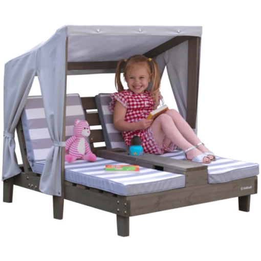 Kidkraft® Tweepersoons Kinderligstoel Met Bekerhouders - Afbeelding 2