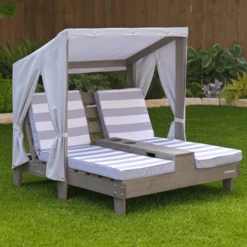 Kidkraft® Tweepersoons Kinderligstoel Met Bekerhouders -Randwinkel Voor Kinderen kidkraft tweepersoons kinderligstoel met bekerhouders a342512 2