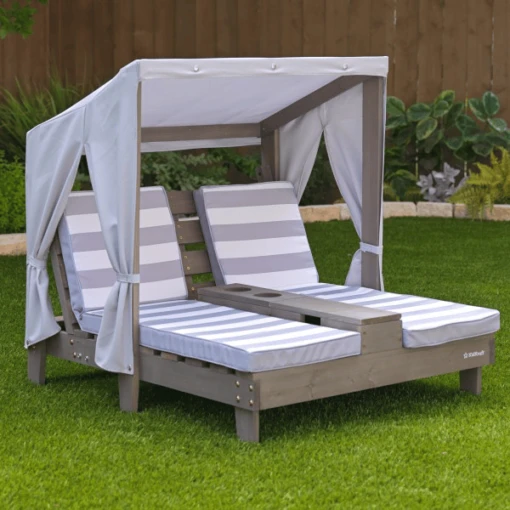 Kidkraft® Tweepersoons Kinderligstoel Met Bekerhouders - Afbeelding 3