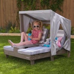 Kidkraft® Tweepersoons Kinderligstoel Met Bekerhouders -Randwinkel Voor Kinderen kidkraft tweepersoons kinderligstoel met bekerhouders a342512 4