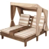 Kidkraft® Tweepersoons Kinderligstoel Met Bekerhouders, Beige -Randwinkel Voor Kinderen kidkraft tweepersoons kinderligstoel met bekerhouders beige a281604