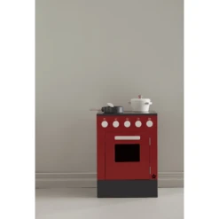 Kids Concept ® Kachel Rood -Randwinkel Voor Kinderen kids concept kachel rood a299114 2