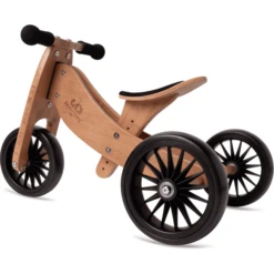 Kinderfeets ® 2-in-1 Driewieler Tiny Tot Plus, Bamboe