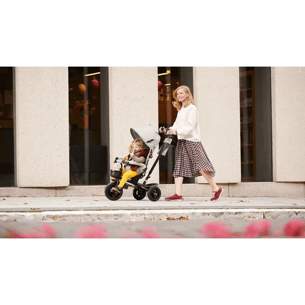 Kinderkraft 6 In 1 Driewieler Aveo, Grijs - Afbeelding 2