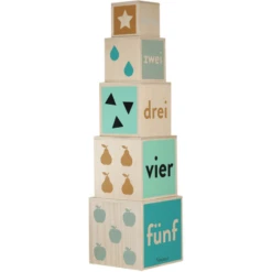 KINDSGUT Houten Stapeltoren -Randwinkel Voor Kinderen kindsgut houten stapeltoren a324921 2