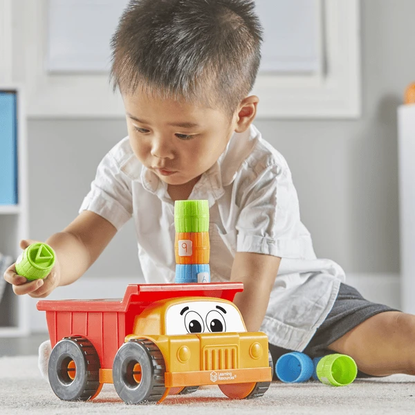 Learning Resources ® Tony The Peg Stacker Dump Truck - Image 2