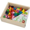 LENA Creatief - Houten Kralen Houten Kralen Houten Kistje -Randwinkel Voor Kinderen lena creatief houten kralen houten kralen houten kistje a099907