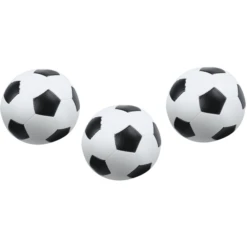 LENA ® Zachte Voetballen Set Van 3 Zwart-wit 10 Cm -Randwinkel Voor Kinderen lena zachte voetballen set van 3 zwart wit 10 cm a312727 1