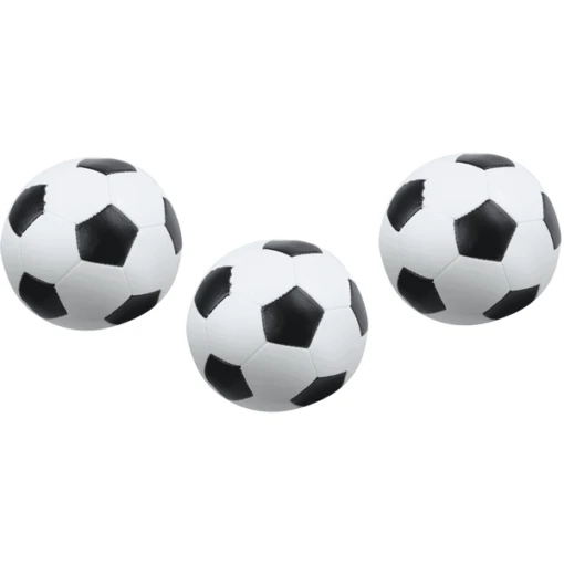 LENA ® Zachte Voetballen Set Van 3 Zwart-wit 10 Cm - Afbeelding 2