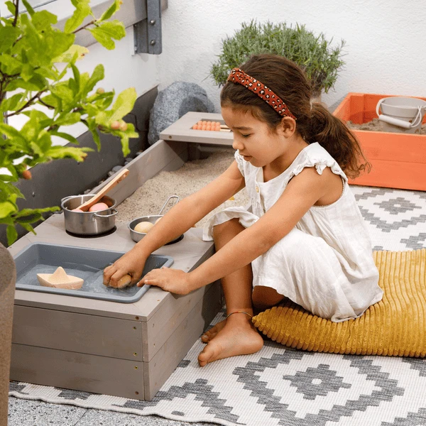 MUDDY BUDDY Zandbak "Flexy Style " Warm Grijs-zalm - Afbeelding 2