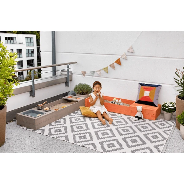 MUDDY BUDDY Zandbak "Flexy Style " Warm Grijs-zalm - Afbeelding 5