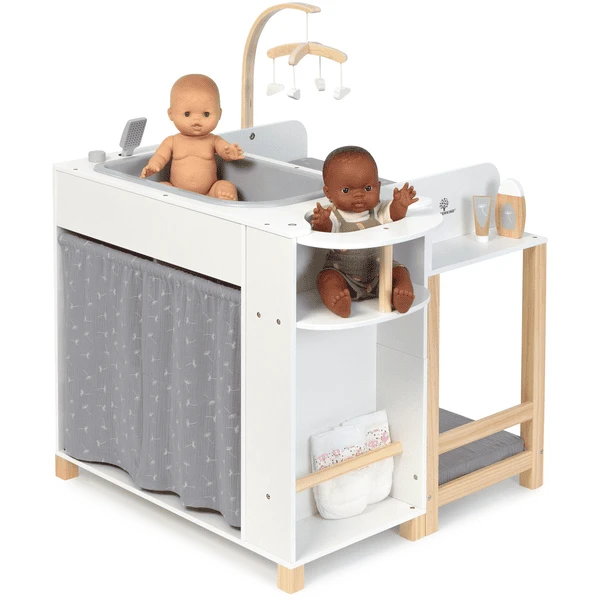MUSTERKIND ® Doll Centre "Viola" Wit/natuur/grijs - Afbeelding 4
