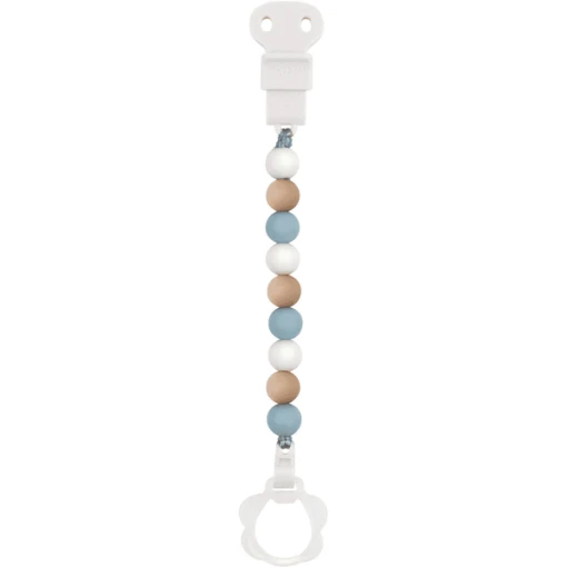 Nattou Dummy Ketting Blauw-wit-beige - Afbeelding 2