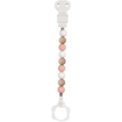 Nattou Dummy Ketting Roze-wit-beige