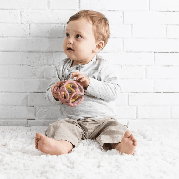 Nattou Set Ballen Oudroze + Curry - Afbeelding 4