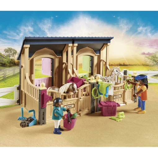 PLAYMOBIL ® Paardrijlessen Met Paardenboxen - Afbeelding 5