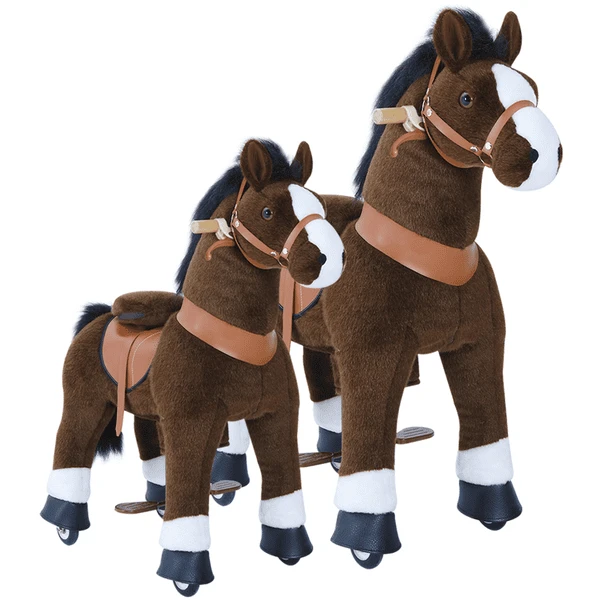 PonyCycle ® Donkerbruin Met Rem En Geluid - Klein - Image 4