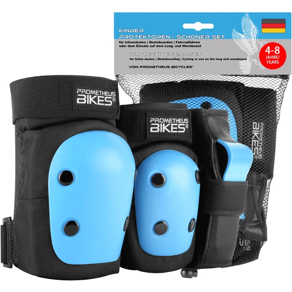 PROMETHEUS BICYCLES ® Beschermers Pads Set 6 In 1 Blauw