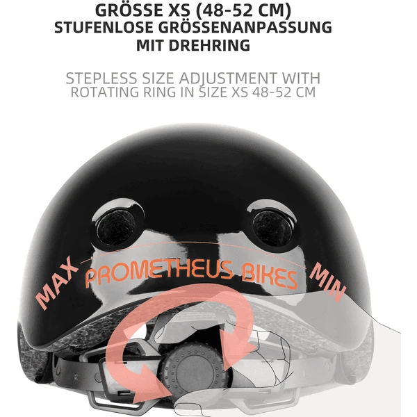 PROMETHEUS BICYCLES ® Fietshelm Maat XS 48-52 Cm Orange - Image 2