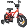 PROMETHEUS BICYCLES® Hawk Fiets 12'', Rood-zwart -Randwinkel Voor Kinderen prometheus bicycles hawk fiets 12 rood zwart a206496