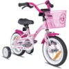 PROMETHEUS BICYCLES® HAWK Kinderfahrrad 12" , Roze-wit -Randwinkel Voor Kinderen prometheus bicycles hawk kinderfahrrad 12 roze wit a206502