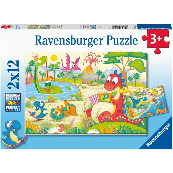 Ravensburger 2 X 12 Puzzel - Favoriete Dino's