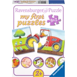 RAVENSBURGER My First Puzzel Op De Boerderij 9x2 Delen 07333