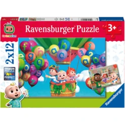 Ravensburger Puzzel 2x12 Stukjes - Leren En Spelen