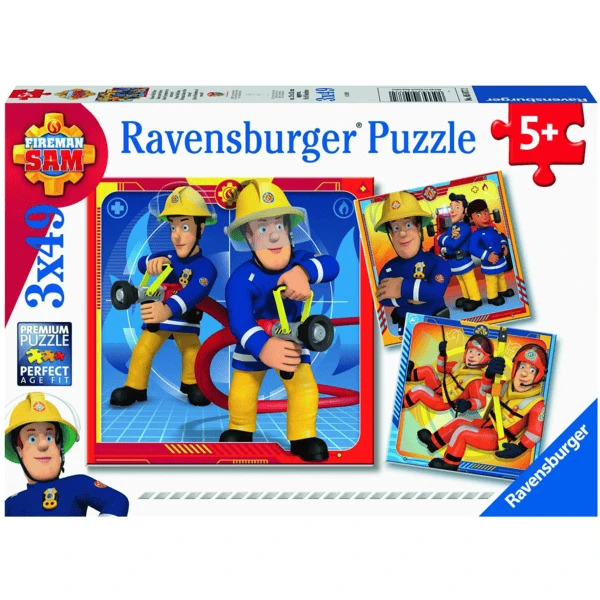 Ravensburger Puzzel 3 X 49 Stukken Brandweerman Sam: Onze Held Sam - Afbeelding 5