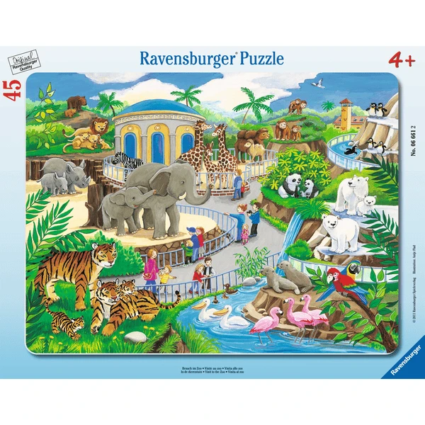 RAVENSBURGER Puzzel - Dierentuin, 45 Stukjes - Afbeelding 2