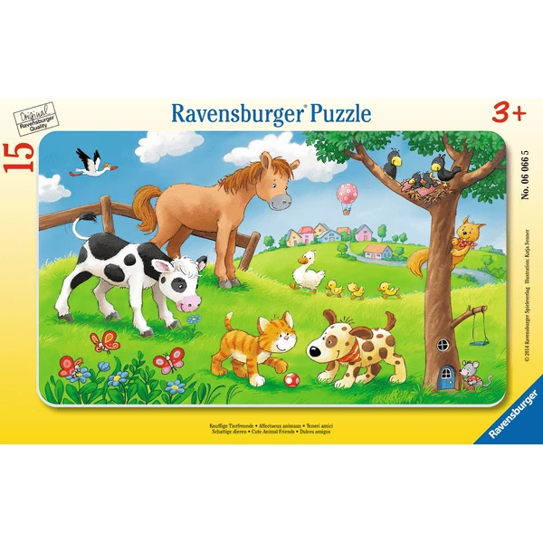 RAVENSBURGER Puzzel - Dierenvriendjes, 15 Stukjes - Image 2