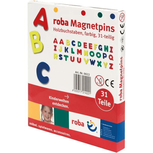 Roba Houten Magnetische Letters 31-delig