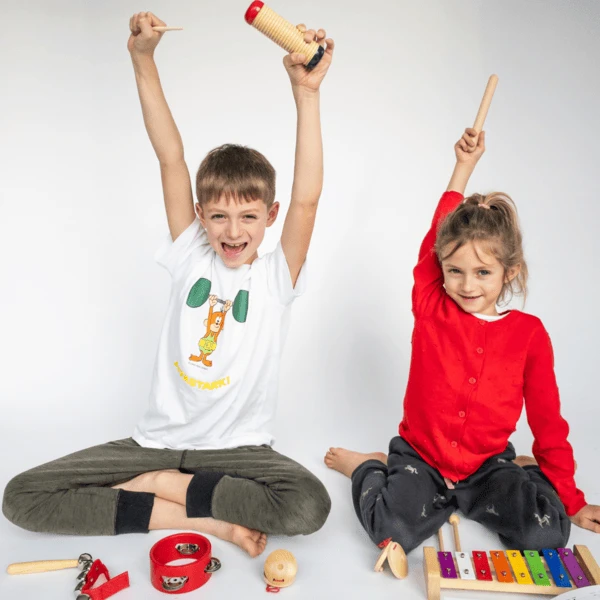 Schmetterline 16-delige Houten Ritmeset - RAINBOW - Afbeelding 2