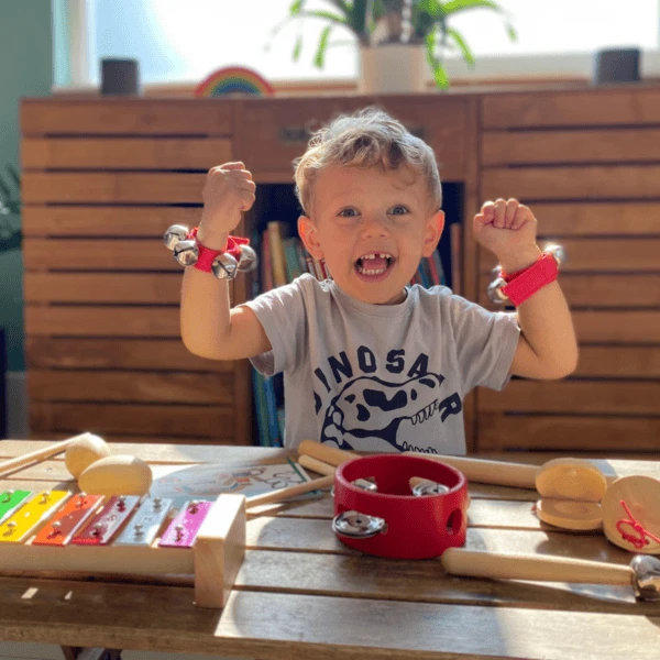 Schmetterline 16-delige Houten Ritmeset - RAINBOW - Afbeelding 4