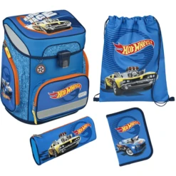 Scooli EasyFit Hot Wheels Schooltassenset, 5 Stuks