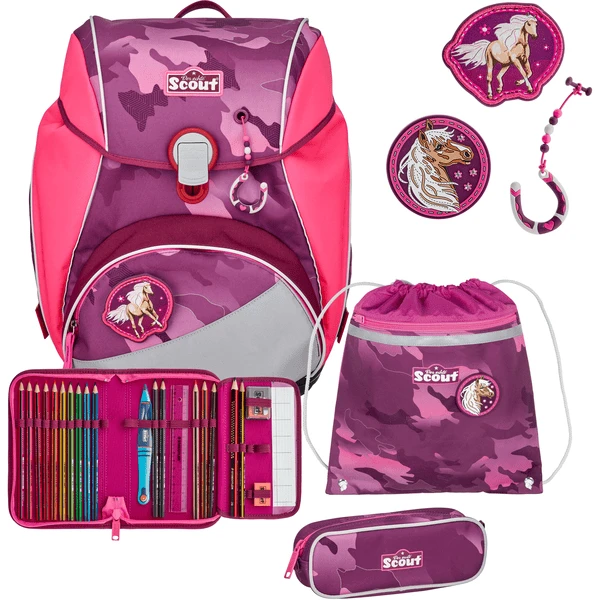 Scout Alpha DIN - Roze Horse , 4 Stuks.