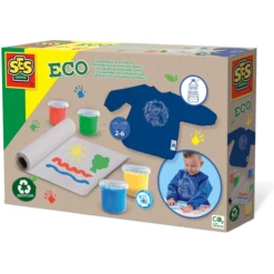 SES Creative SES Creativ E® ECO Vingerverf Set Met Knutselschort