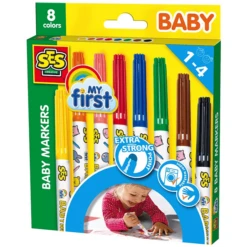 SES Creative My First Baby Markers, 8 Kleuren