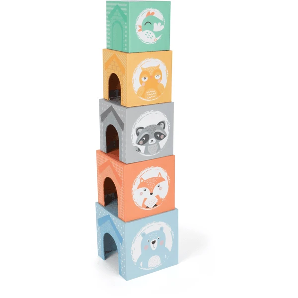 Small Foot ® Stapelende Kubus Pastel - Image 2