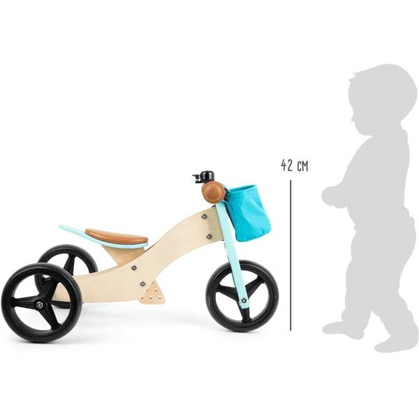 Small Foot ® Waaier Trike 2 In 1 Turquoise - Image 4