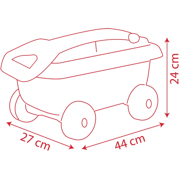 Smoby Cars Handkar Met Sand Emmerset - Image 3
