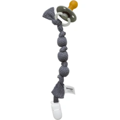 Snoozebaby Organic Fopspeenriem Storm Grey