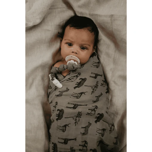 Snoozebaby Organic Fopspeenriem Storm Grey - Afbeelding 4