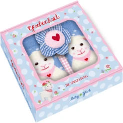 SPIEGELBURG COPPENRATH Geschenkset Lammetje (sokjes & Armrammelaar) - BabyGlück